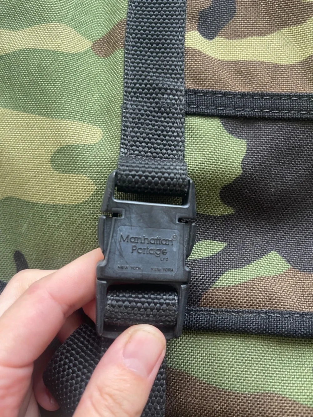 Vintage Manhattan Portage Camo Messenger Bag Cordura Military Shoulder Bag